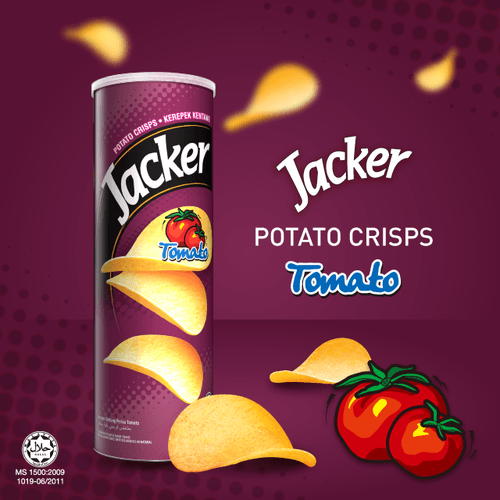 Jacker Potato Crisp Tomato 160g