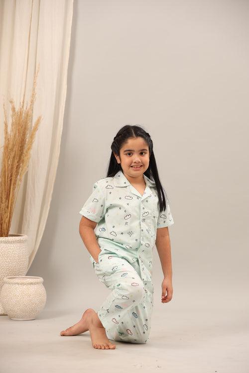 Clouds in the Sky Pajama Set for Girls