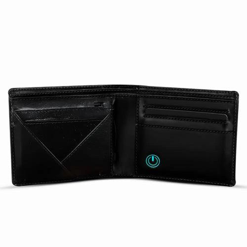 Wallet-bot Classic | Smart wallet | Inbuilt Powerbank (Black)
