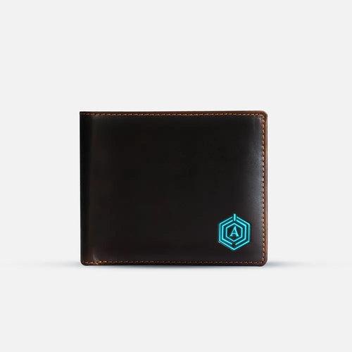 Wallet-bot Classic | Smart wallet | Inbuilt Powerbank (Brown)