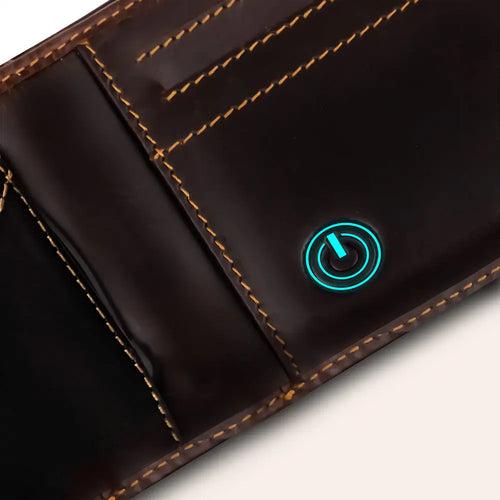 Wallet-bot Classic | Smart wallet | Inbuilt Powerbank (Brown)