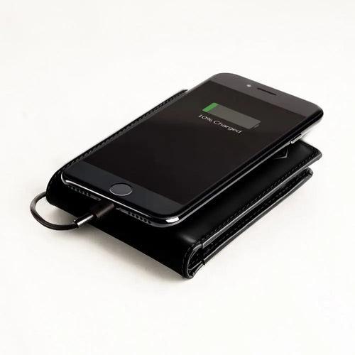 Wallet-bot Classic | Smart wallet | Inbuilt Powerbank (Black)