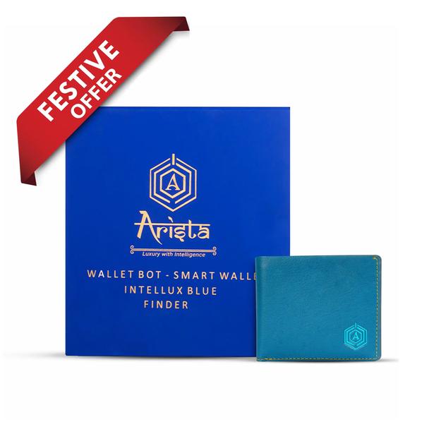 Traveller Wallet | Tracker Wallet | Anti Theft (Blue)