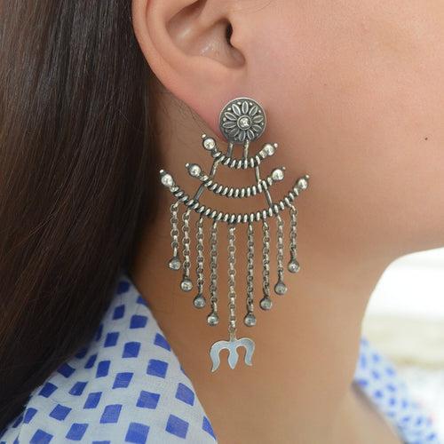 Shiva trishul earrings