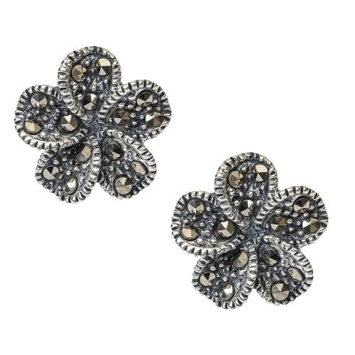 Marcasite stone ear stud