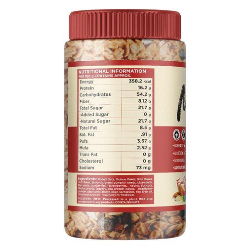 GetMyMettle Muesli Natural blend of high quality grains .