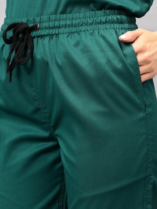 Stretchable (2Way) Female Hunter Green Jogger