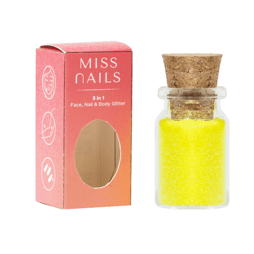 Miss Nails 3 in 1 Glitter - ( Lemon Day 33 )