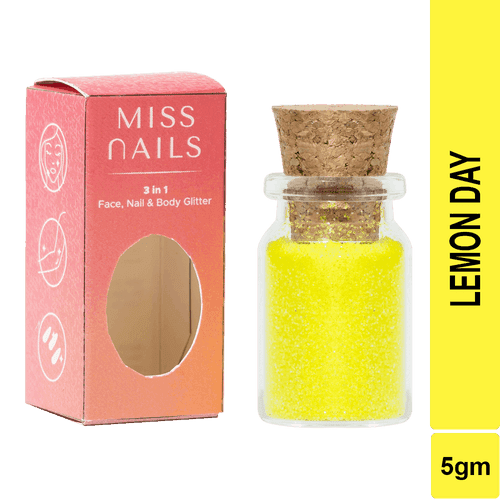 Miss Nails 3 in 1 Glitter - ( Lemon Day 33 )