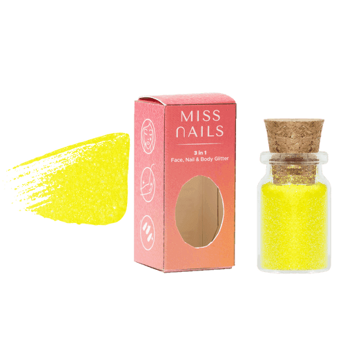 Miss Nails 3 in 1 Glitter - ( Lemon Day 33 )