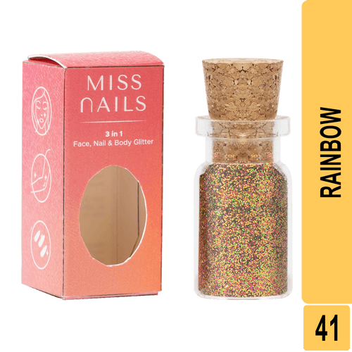 Miss Nails 3 in 1 Glitter - ( Rainbow 41 )