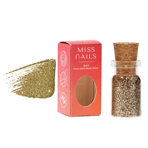 Miss Nails 3 in 1 Glitter - ( Some Gold 26 )