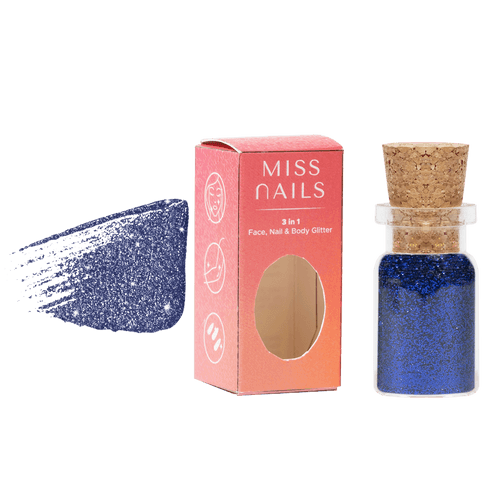 Miss Nails 3 in 1 Glitter - ( Ancient Blue 20 )