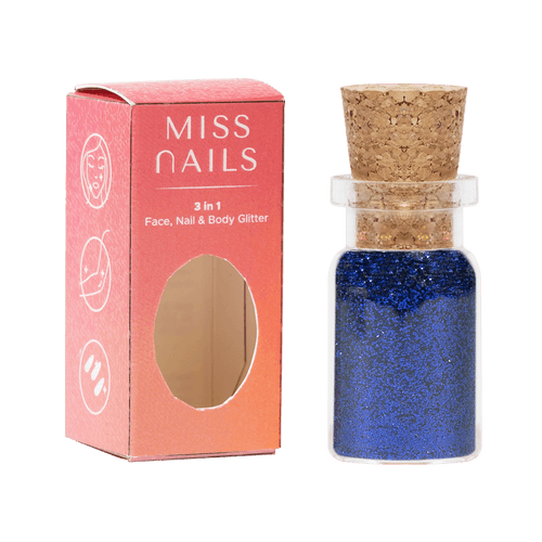Miss Nails 3 in 1 Glitter - ( Ancient Blue 20 )