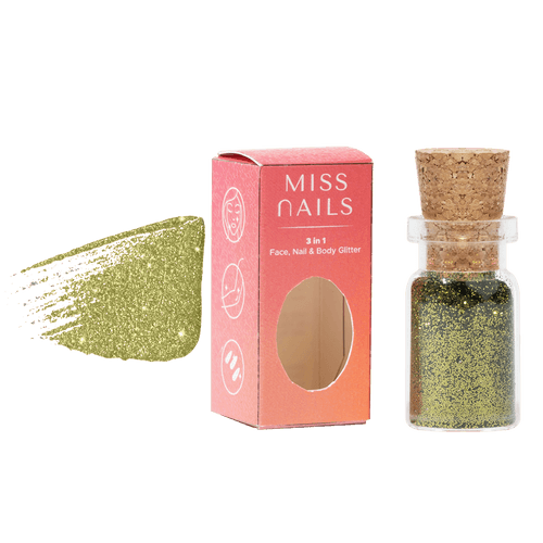 Miss Nails 3 in 1 Glitter - ( Olive Lover 8 )