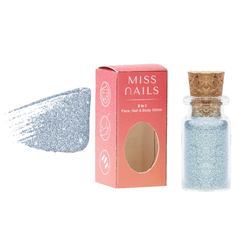 Miss Nails 3 in 1 Glitter - ( Holographic Silver 13 )