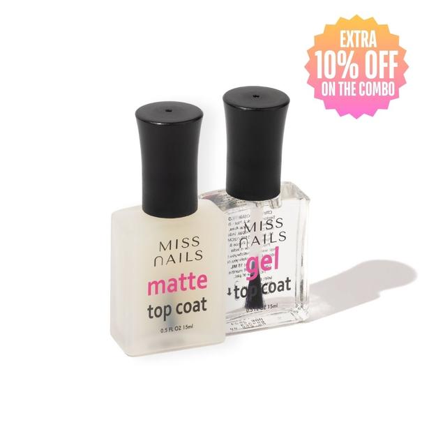 Miss Nails - Gel & Matte Top Coat (15ml each)