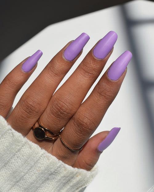 Miss Nails Matte Nail Enamel - Berry Mauve