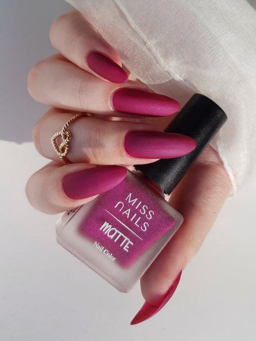 Miss Nails Matte Nail Enamel - Bubble Wine