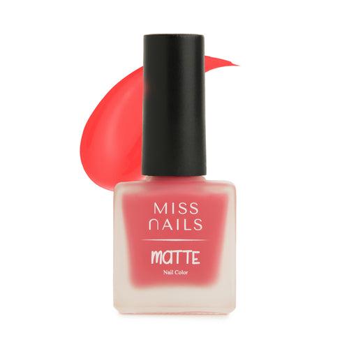 Miss Nails Matte Nail Enamel - Scarlet Red