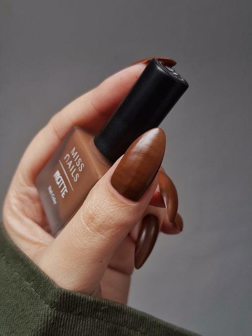 Miss Nails Matte Nail Enamel - Brown Affaire