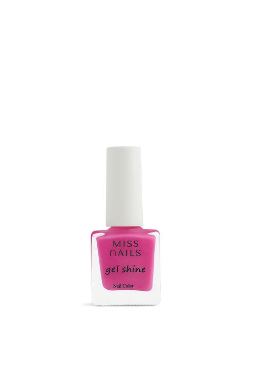 Miss Nails Gel Shine Nail Enamel - Pink Rock