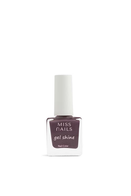 Miss Nails Gel Shine Nail Enamel - Pop Up Gray