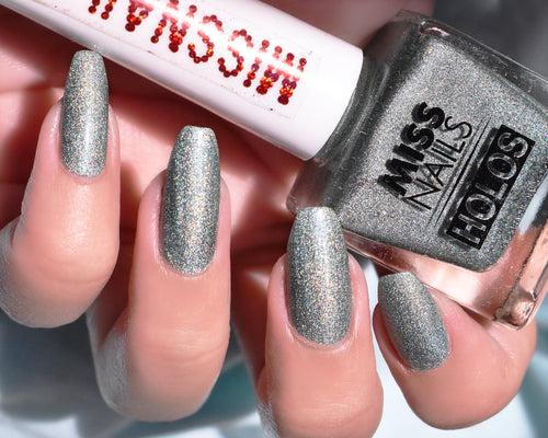 Miss Nails Holographic Nail Enamel - Military Girl