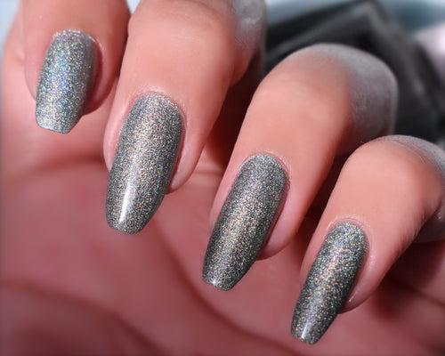 Miss Nails Holographic Nail Enamel - Military Girl