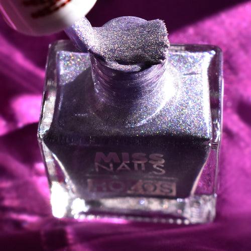 Miss Nails Holographic Nail Enamel - Mauve Blush