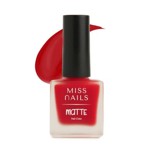 Miss Nails Matte Nail Enamel - Red Alert