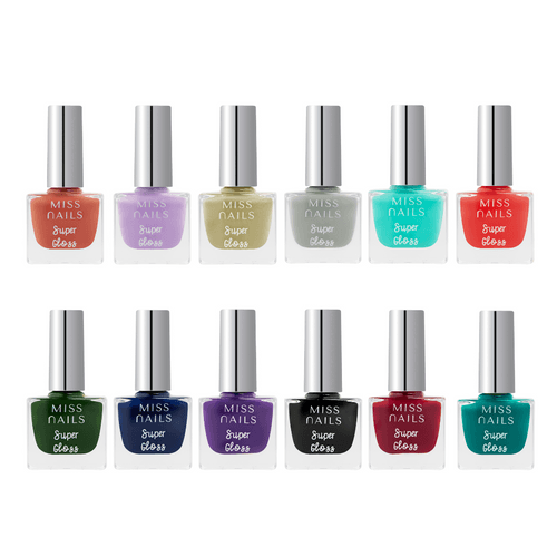 Miss Nails Super Gloss 12 PCS Combo - 01