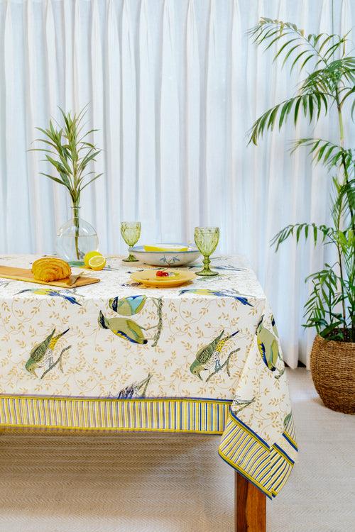 Table Cloth - Chidiya Corbett Blue