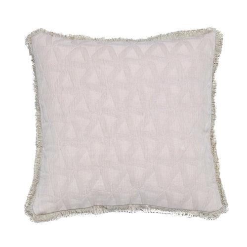 Cushion Cover with Fring - Matelasse Rockport Gray