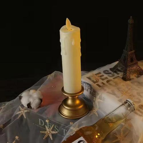 LED Pillar Candles With Stand