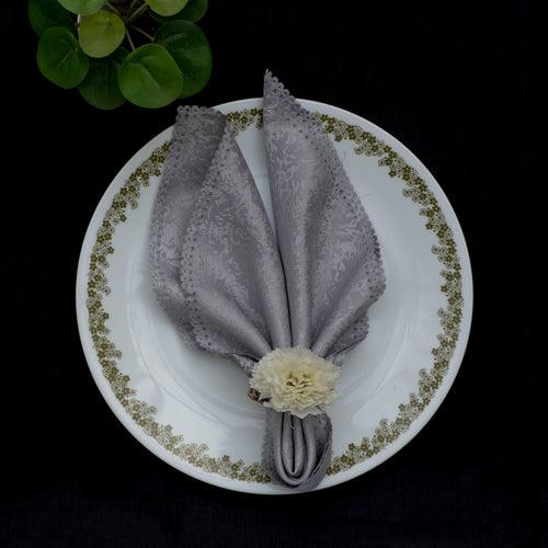 Silver Dinner Napkins