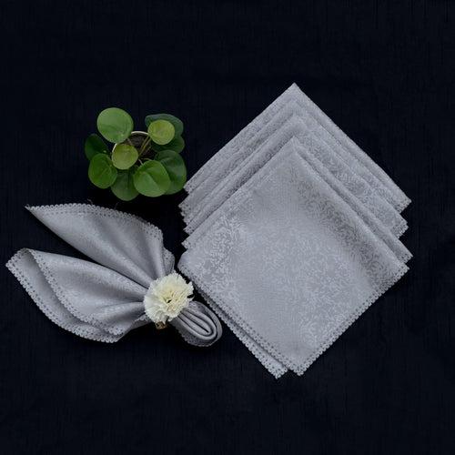 Silver Dinner Napkins