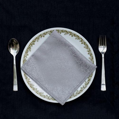 Silver Dinner Napkins