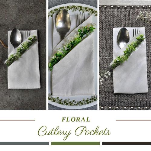 Floral Cutlery Pockets