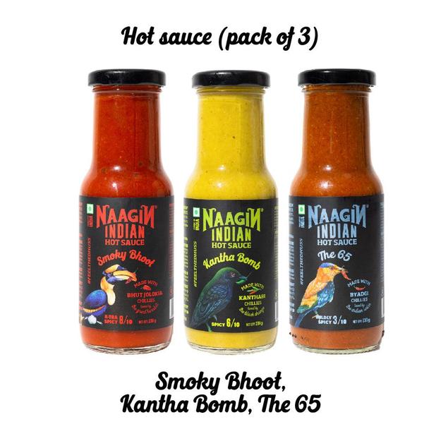 Hot Sauce - Kantha Bomb + Smoky Bhoot + The 65 (Pack of 3)