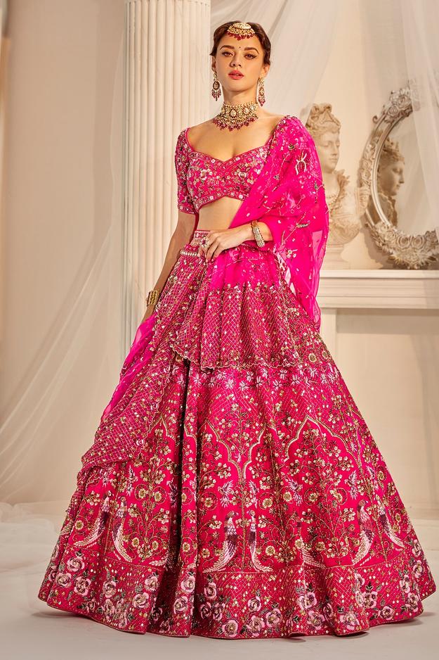 Cherry Pink Bridal Set