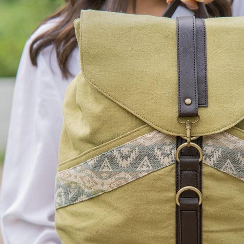 Misty Green Unisex Backpack Bag