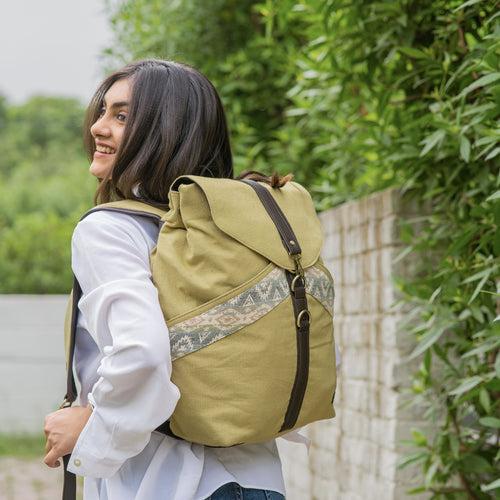 Misty Green Unisex Backpack Bag