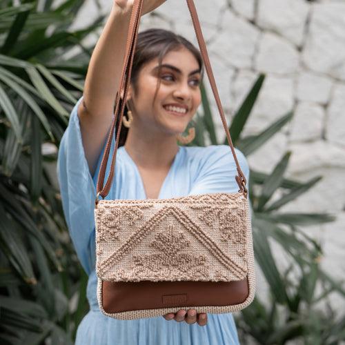 Beige Biscotti Crossbody Bag