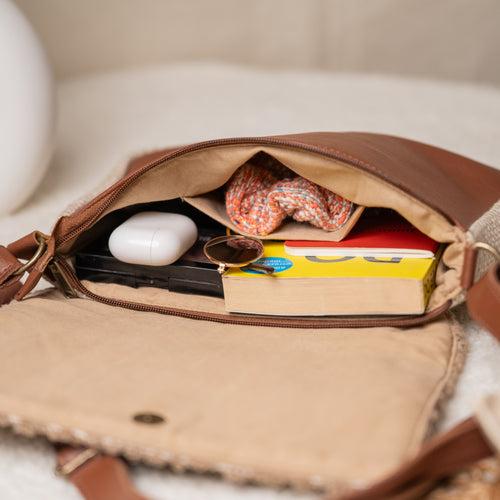 Beige Biscotti Crossbody Bag