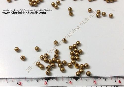 Plain Gold beads Pack of 40 grams