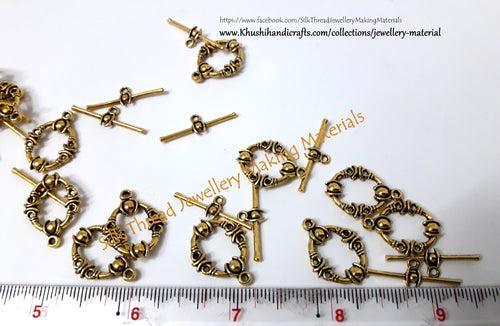 Antique Gold/ Silver Toggle clasps - T1