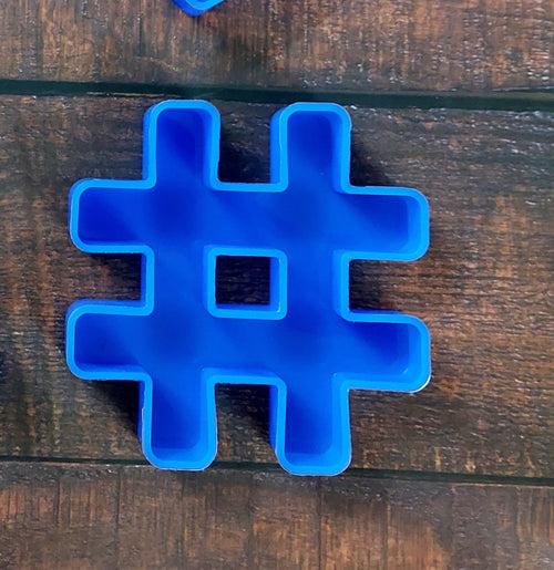 Ampersand Hashtag Heart At The Rate Sign Silicone molds