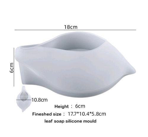 Leaf Soap Holder Silicone Mold for casting resin and concrete