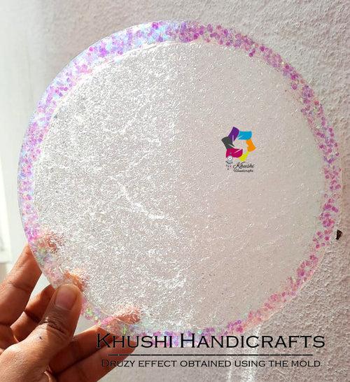 18cm Round Druzy insider mat molds for Resin Crafts -Silicone Moulds